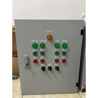 Panel kontrol otomatis pengoperasian IPAL.
